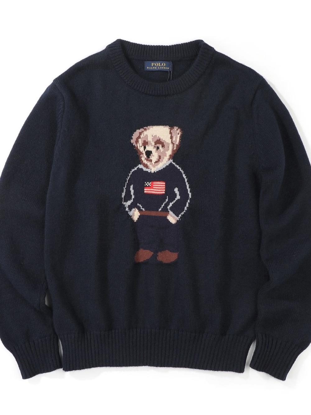Polo by Ralph Lauren Navy Bear Crewneck Sweater